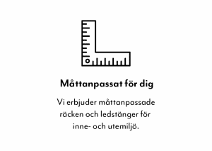 Minimalistisk och stilren logotyp för Räckesbutiken, bestående av en modern grafisk symbol som representerar räcken och säkerhet. Logotypen är svart och vit, vilket ger ett elegant och tidlöst intryck som speglar företagets fokus på kvalitet och design